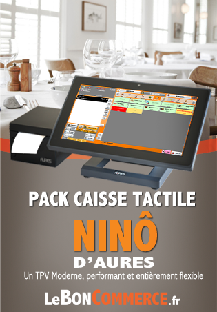 PROMO : Pack Caisse Tactile Restaurant Fast Food pas cher Nino Aures